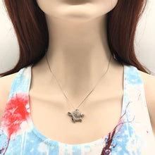Swimming Turtle Necklace