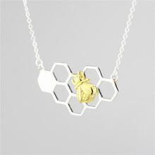 Honeycomb Bee Necklace