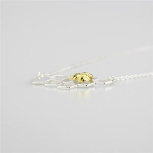 Honeycomb Bee Necklace