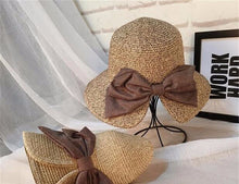Woven Sun Hat with Bow
