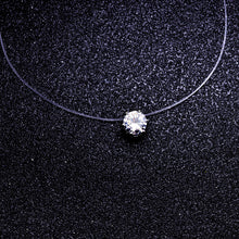 Floating Rhinestone Choker