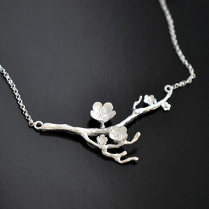 Cherry Blossom Branch Necklace