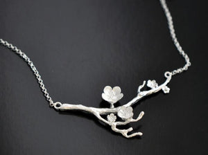 Cherry Blossom Branch Necklace