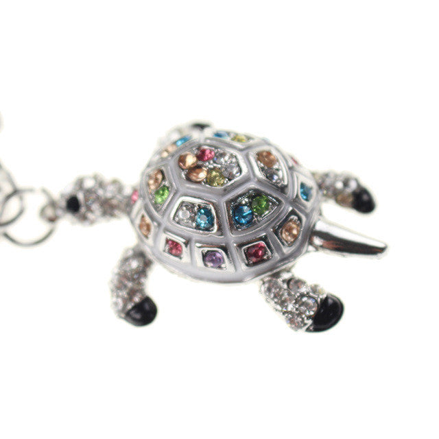 Crystal Turtle Keyring