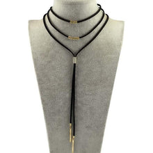 Layered Leather Choker