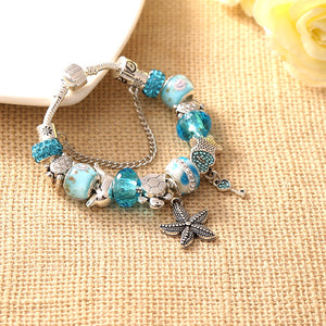 Blue Crystal Ocean Bracelet