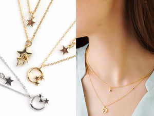 Juniper Moon & Star Necklace