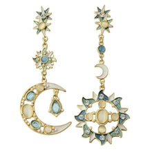 Moon and Sun Drop Earrings