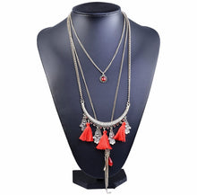 Pacific Tassel Bib Necklace